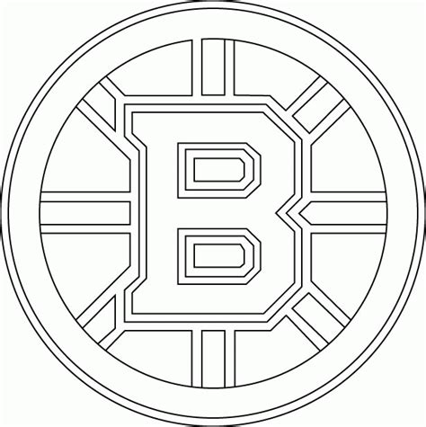 Pictures Of Boston Bruins Logo Coloring Home