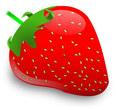 Cartoon Fruit Red Strawberry Vectorfree Psd Clipart Best Clipart Best