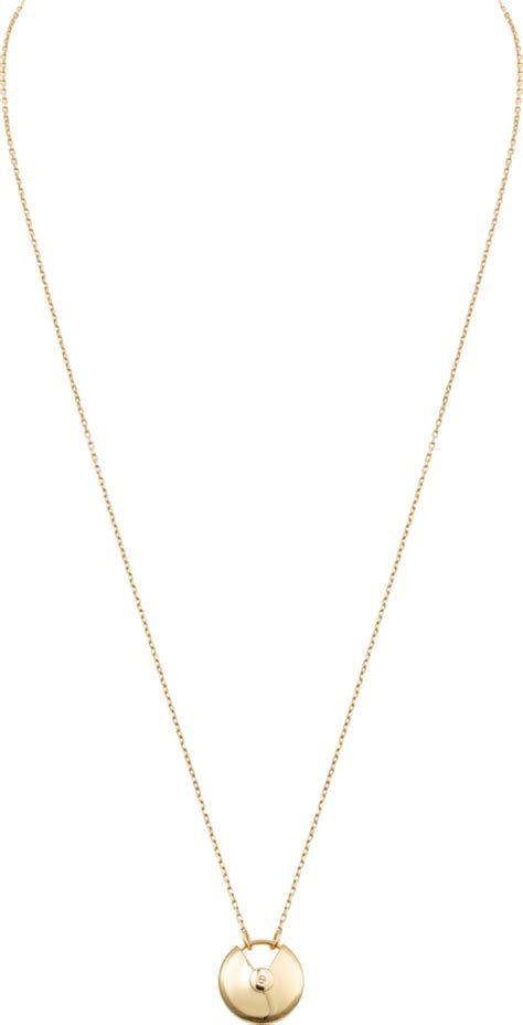 Crb Amulette De Cartier Necklace Small Model Yellow Gold