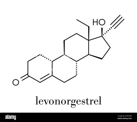 Levonorgestrel Molecular Stock Vector Images Alamy