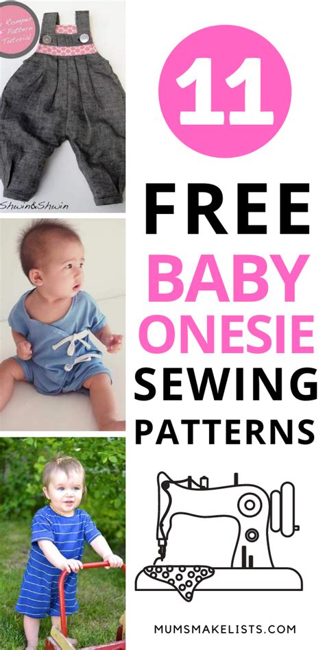 The Best Baby Onesie Sewing Patterns In 2021 Onesie Pattern Baby
