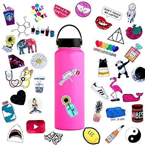 Top 10 Cute Water Bottle Stickers Pack Sideror Reviews