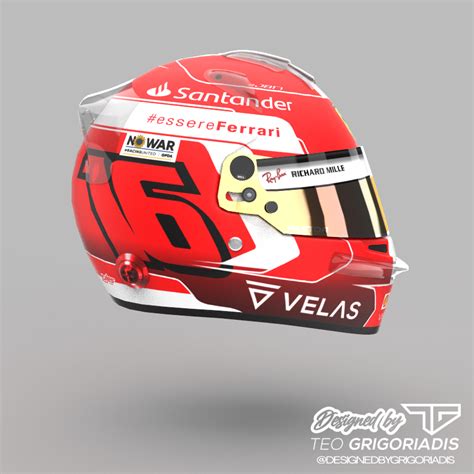 Charles Leclerc 2022 Helmet Acsprh Compatible Driver Gear