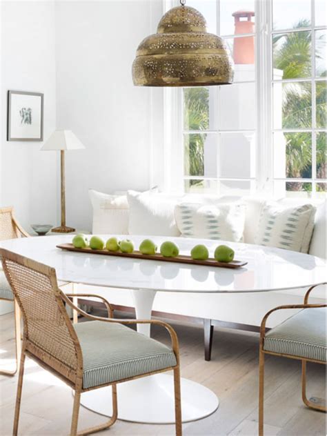 Dining Room Ideas Try A Banquette In Place Of Chairs For More Style