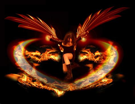 fire angel by gmeza on deviantart