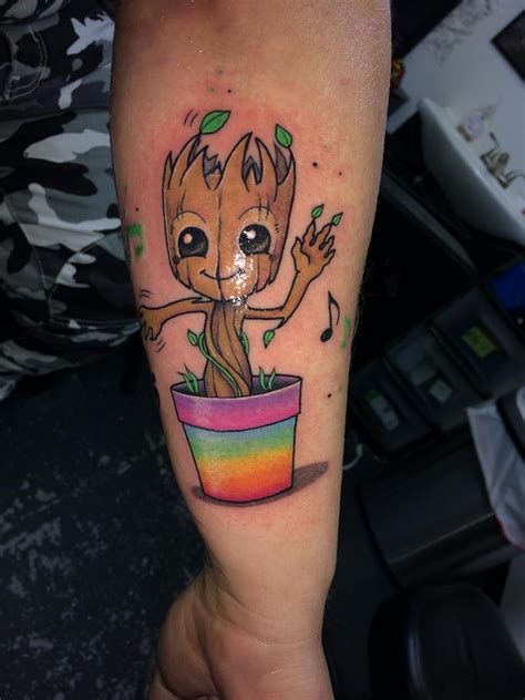 Here are a few examples: Baby Groot by Jon Morrison : Tattoos