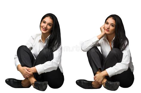 Happy And Sad Business Women Stock Image Image Of