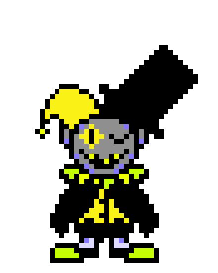 Bill Cipher Jevil Boi Pixel Art Maker