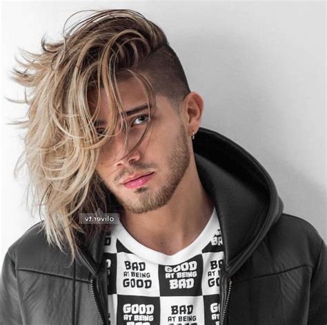 Long Hair Shaved Sides Men Fashion Style