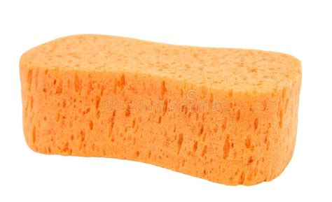 Orange Sponge I Stock Image Image Of Bathing Yellow 34418539