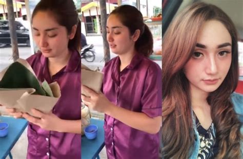 bikin pengen beli terus foto penjual nasi uduk cantik yang viral