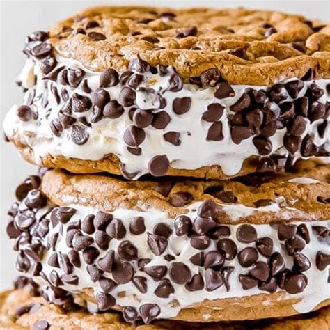 The Homemade Chipwich Chocolate Chip Cookie Ice Cream Sandwich