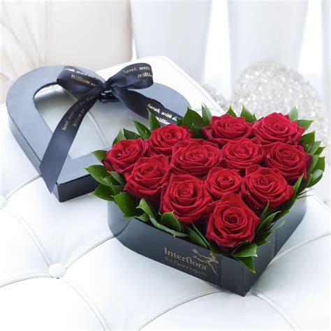 This Heart Shaped Box Of Roses Is A Lovely Romantic T Valentines