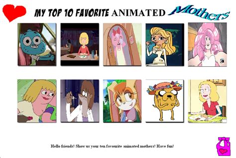 My Top 10 Favorite Animated Mothers By Cartoonstar92 On DeviantArt