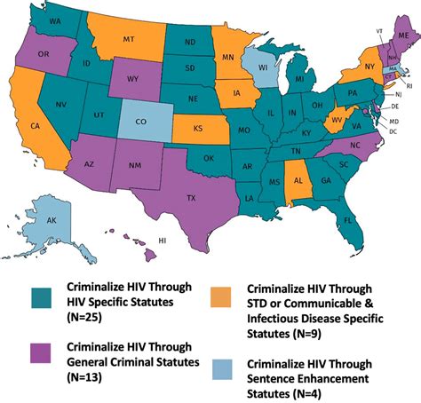 Hiv Specific Criminal Laws Law Policy And Law Hiv Aids Cdc