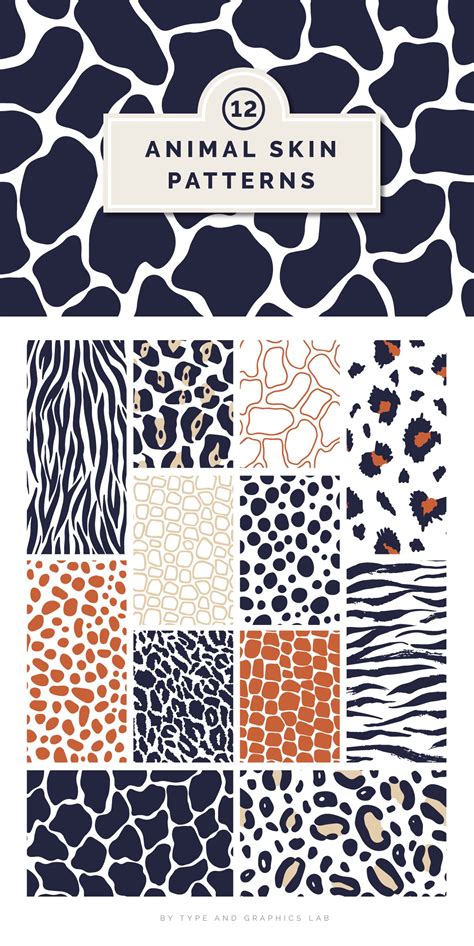 12 Animal Skin Patterns Photoshop Graphics Creative Market