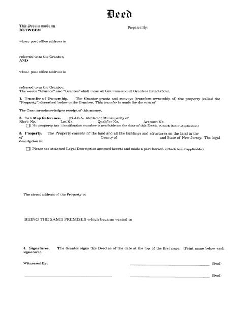 Bargain And Sale Deed Form 6 Free Templates In Pdf Word Excel Download