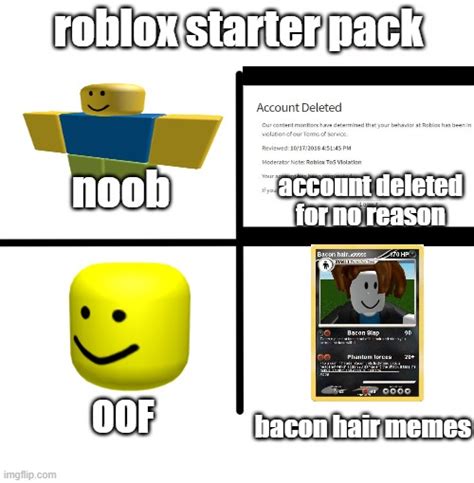 Ah Yes The True Only And Only Real Roblox Starter Pack Imgflip