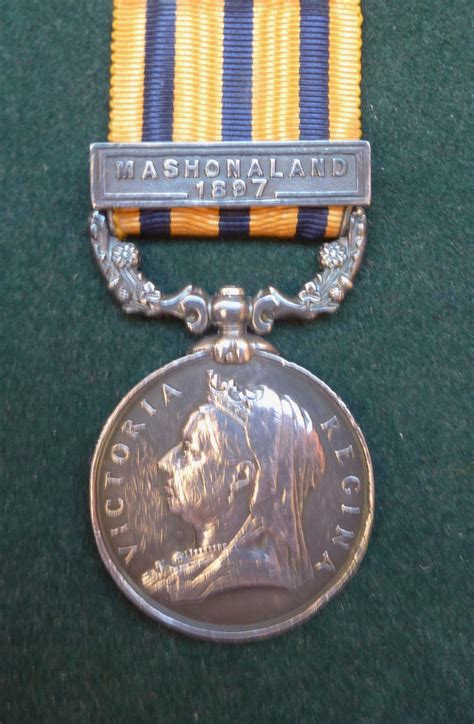 Single British South Africa Company Medal 1890 97 Rhodesia 1896 Reve