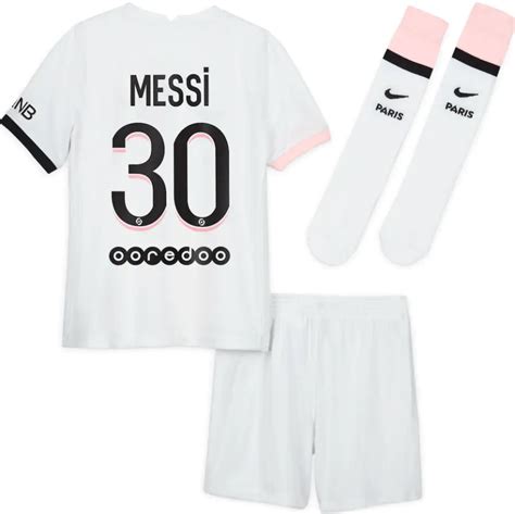 Messi Psg 2122 Away Kids Kit By Nike Jerseymotion