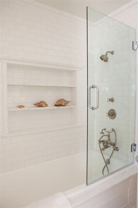Shower Niche Ideas Cottage Bathroom Kathleen Dipaolo