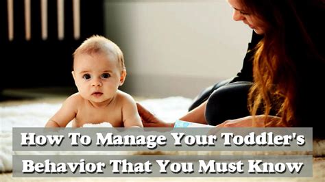 How To Manage Your Toddlers Behavior That You Must Know Ur Pregnancy