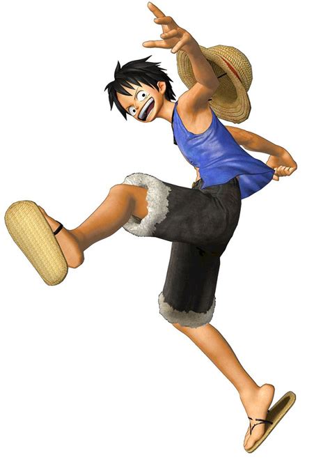 Luffy In Blue Shirt Characters And Art One Piece Pirate Warriors