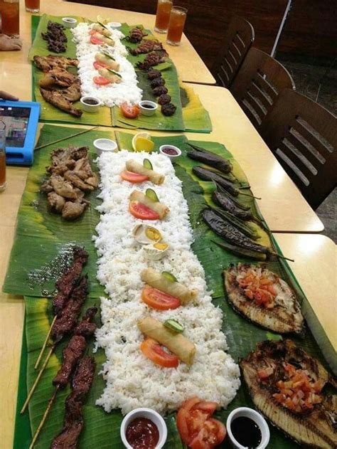 Filipino Boodle Fight Asian Cooking Food Dishes Food