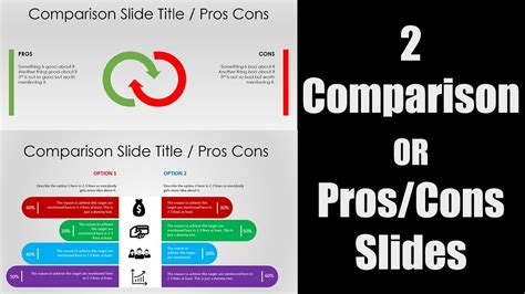 Pros And Cons Or Data Comparison Slide Design 1 Animated Powerpoint