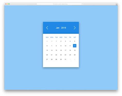 35 Cool Css Calendar Inspiration For Your Web And Mobile Applications