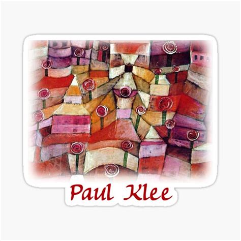 Paul Klee Rose Garden Sticker For Sale By Carpediem6655 Redbubble