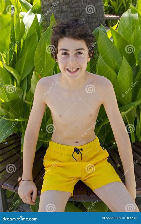 Happy Boy In The Nature Stock Image Image Of Young Nature 56560009