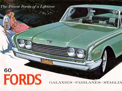 Retrotisements — 1960 Ford Motor Company New Car Lineup The Man In
