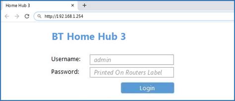 Bt Home Hub 3 Default Login Ip Default Username And Password