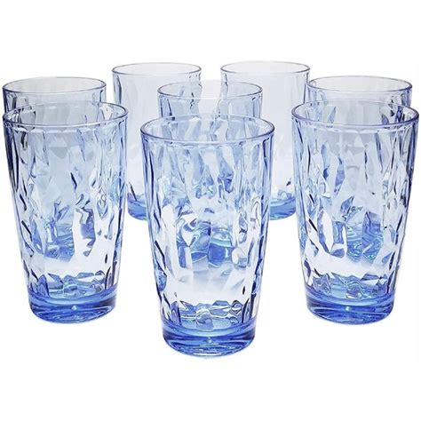 Treasurecabinet Premium Unbreakable Drinking Glasses Plastic Tumblers Dishwasher Safe Bpa Free