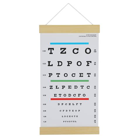 Buy Eye Charts For Eye Exams 10 Feet Snellen Eye Chart With Wooden