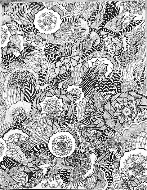 《花卉》黑白装饰画手绘全过程插画插画习作筑梦ing 原创作品 站酷 Zcool