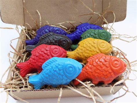 CRAYONS - Fish CRAYONS - Natural Crayons - Eco Friendly Gift - Birthday ...