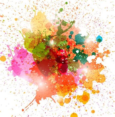 Free Colorful Paint Splash Vector Background 02 Titanui