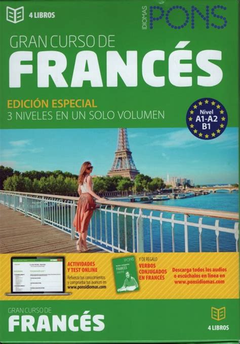 Gran Curso De Francés 4 Tomos Pons Idiomas Libro En Papel