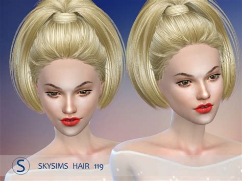 Hair 119 By Skysims Pay At Butterfly Sims Sims 4 Updates