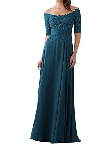 Elegant Empire Half Sleeve Chiffon Mother Of The Bride Dresses Beaded