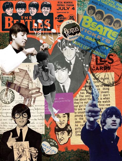 Beatles Collage By Hobinatrashcan On Deviantart