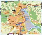 Map of Linz (City in Austria) | Welt-Atlas.de