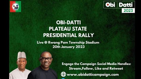 Obidatti Presidential Rally Jos Plateau YouTube