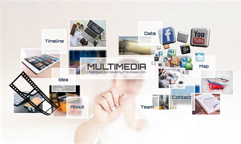 Multimedia Prezi Next Presentation Template Creatoz