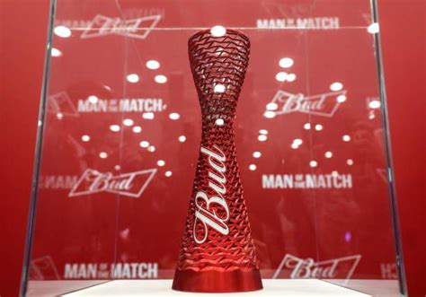 The Man Of The Match Trophy Unveiled By Budweiser The Official Sponsor