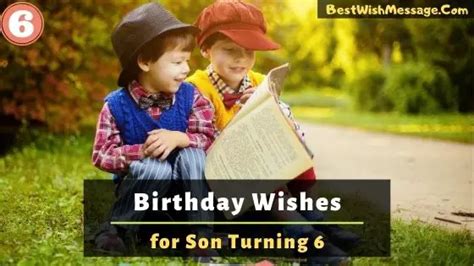 Birthday Wishes For Son Turning 6 6th Birthday Wishes