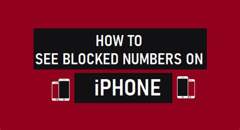 How To See Blocked Numbers On Iphone 4 Ways