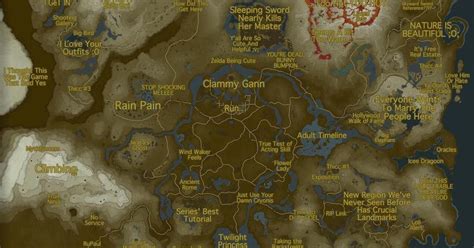 Hyrule Map Breath Of The Wild Maps For You